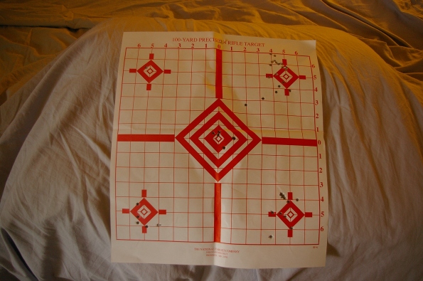 Overall Rifle Target, at 10 yards
